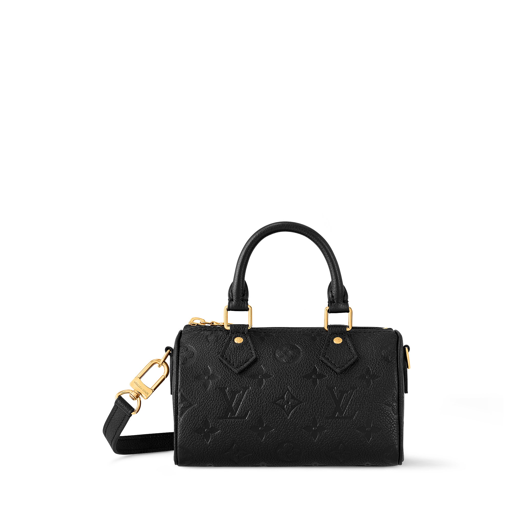 LOUIS VUITTON 黒 手袋 路易威登-nano-speedy-手袋-